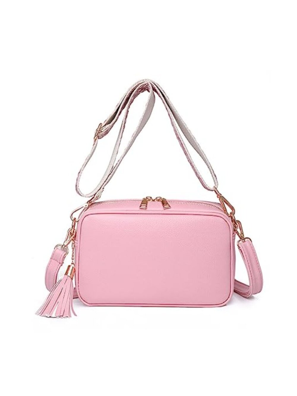 FANDARE PU Leather Crossbody Shoulder Bag Ultra-Light Bucket Bag